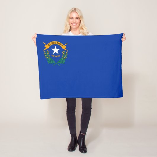 Vlag van de staat Nevada Fleece Deken (In situ)