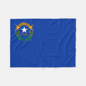 Vlag van de staat Nevada Fleece Deken (Voorkant (Horizontaal))