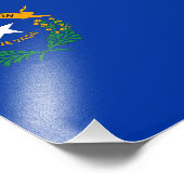 Vlag van de staat Nevada Foto Afdruk (Hoek)