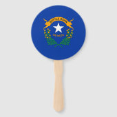 Vlag van de staat Nevada Handwaaier (Achterkant)