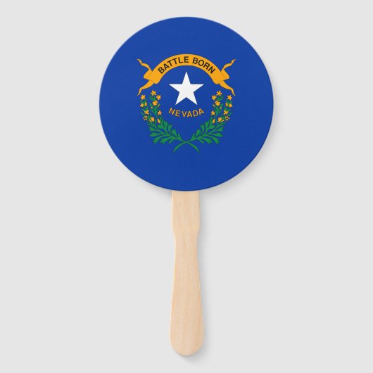 Vlag van de staat Nevada Handwaaier (Voorkant)