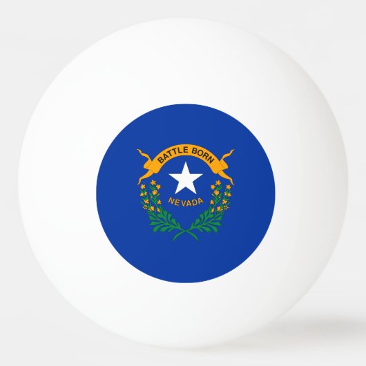 Vlag van de staat Nevada Pingpongbal (Voorkant)