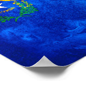 Vlag van de staat Nevada Poster (Hoek)