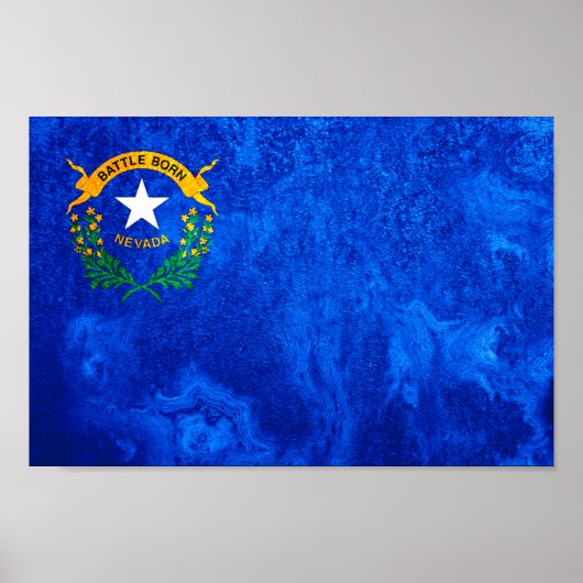 Vlag van de staat Nevada Poster (Voorkant)