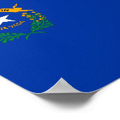 Vlag van de staat Nevada Poster (Hoek)