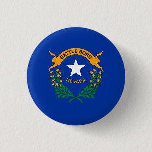 Vlag van de staat Nevada Ronde Button 3,2 Cm