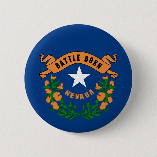 Vlag van de staat Nevada Ronde Button 5,7 Cm (Voorkant)