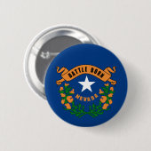 Vlag van de staat Nevada Ronde Button 5,7 Cm (Voorkant /achterkant)