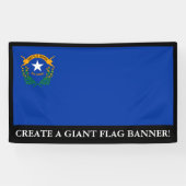 Vlag van de staat Nevada Spandoek (Horizontaal)