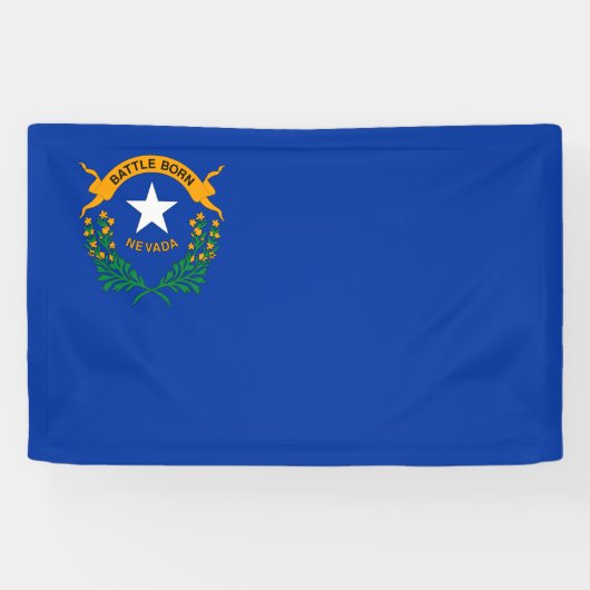 Vlag van de staat Nevada Spandoek (Horizontaal)