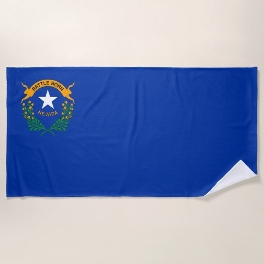 Vlag van de staat Nevada Strandlaken (Voorkant)