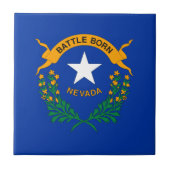 Vlag van de staat Nevada Tegeltje (Voorkant)