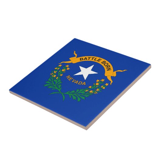 Vlag van de staat Nevada Tegeltje (Zijkant)