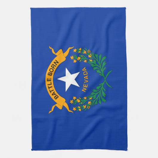 Vlag van de staat Nevada Theedoek (Verticaal)
