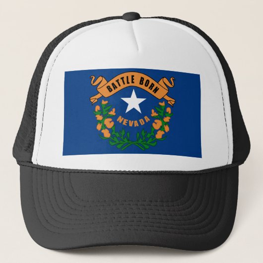 Vlag van de staat Nevada Trucker Pet (Voorkant)