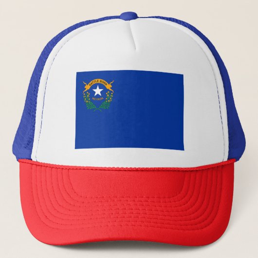 Vlag van de staat Nevada Trucker Pet (Voorkant)