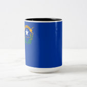 Vlag van de staat Nevada Tweekleurige Koffiemok (Center)