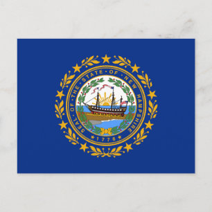 Vlag van de staat New Hampshire Briefkaart