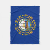 Vlag van de staat New Hampshire Fleece Deken (Voorkant)