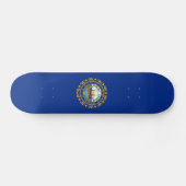 Vlag van de staat New Hampshire Persoonlijk Skateboard (Horizontaal)