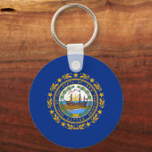 Vlag van de staat New Hampshire Sleutelhanger (Achterkant)