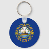 Vlag van de staat New Hampshire Sleutelhanger (Achterkant)