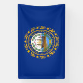 Vlag van de staat New Hampshire Spandoek (Verticaal)
