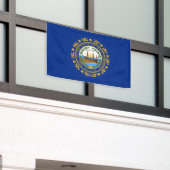 Vlag van de staat New Hampshire Spandoek (Buitenkant Gebouw)