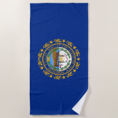 Vlag van de staat New Hampshire Strandlaken (Voorkant)