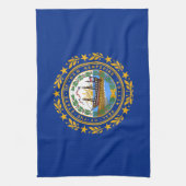Vlag van de staat New Hampshire Theedoek (Verticaal)