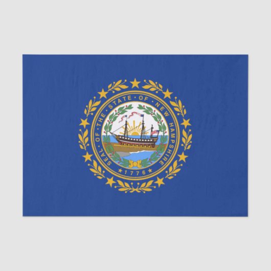 Vlag van de staat New Hampshire Tissuepapier (Voorkant)