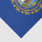 Vlag van de staat New Hampshire Tissuepapier (Detail)
