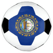 Vlag van de staat New Hampshire Voetbal (Gedraaid)