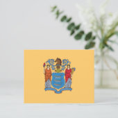Vlag van de staat New Jersey Briefkaart (Staand voorkant)
