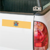 Vlag van de staat New Jersey Bumpersticker (Op Truck)