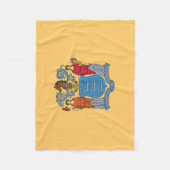 Vlag van de staat New Jersey Fleece Deken (Voorkant)