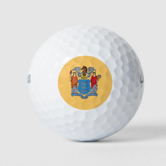 Vlag van de staat New Jersey Golfballen (Voorkant)