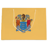 Vlag van de staat New Jersey Groot Cadeauzakje (Voorkant)