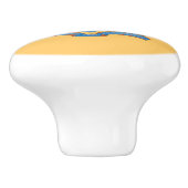 Vlag van de staat New Jersey Keramische Knop (Zijkant)