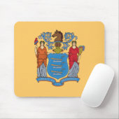 Vlag van de staat New Jersey Muismat (Met muis)