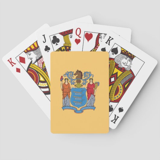 Vlag van de staat New Jersey Pokerkaarten (Achterkant)