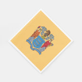 Vlag van de staat New Jersey Servet (Hoek)