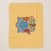 Vlag van de staat New Jersey Sherpa Deken (Voorkant)