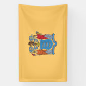 Vlag van de staat New Jersey Spandoek (Verticaal)