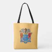 Vlag van de staat New Jersey Tote Bag (Achterkant)