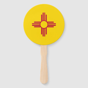 Vlag van de staat New Mexico Handwaaier