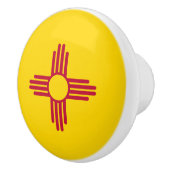 Vlag van de staat New Mexico Keramische Knop (Rechts)