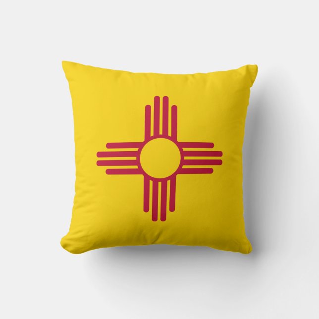Vlag van de staat New Mexico Kussen (Voorkant)