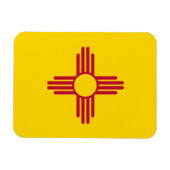 Vlag van de staat New Mexico Magneet (Horizontaal)