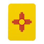 Vlag van de staat New Mexico Magneet (Verticaal)